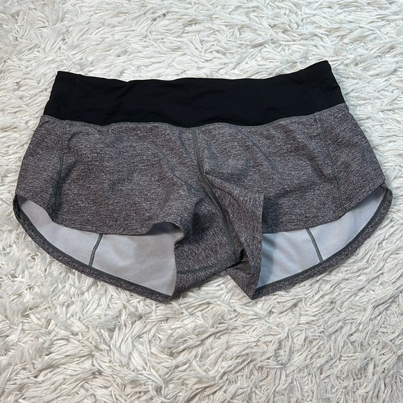 Lululemon Speed Up Short *2.5" Heather Lux Multi Black / Black (First Release) - Picture 1 of 5